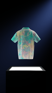 "Mosaic Mirage" Silk Reflective Shirt