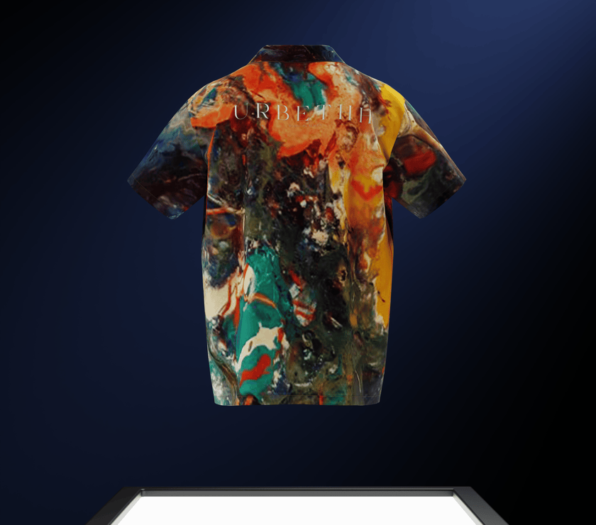 "Artistic Palette" Rayon Reflective Shirt