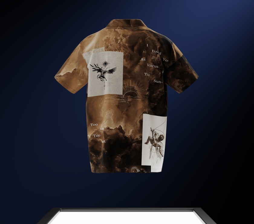 "Icarian Dreams" Satin Shirt