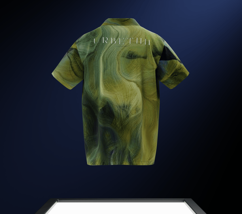 "Marbled Earth Top" Pashmina Reflective Shirt