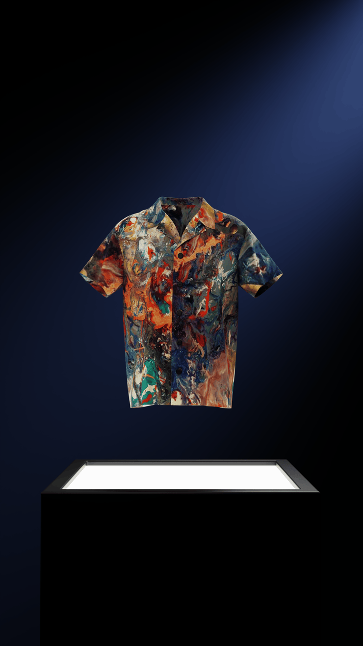 "Artistic Palette" Rayon Reflective Shirt